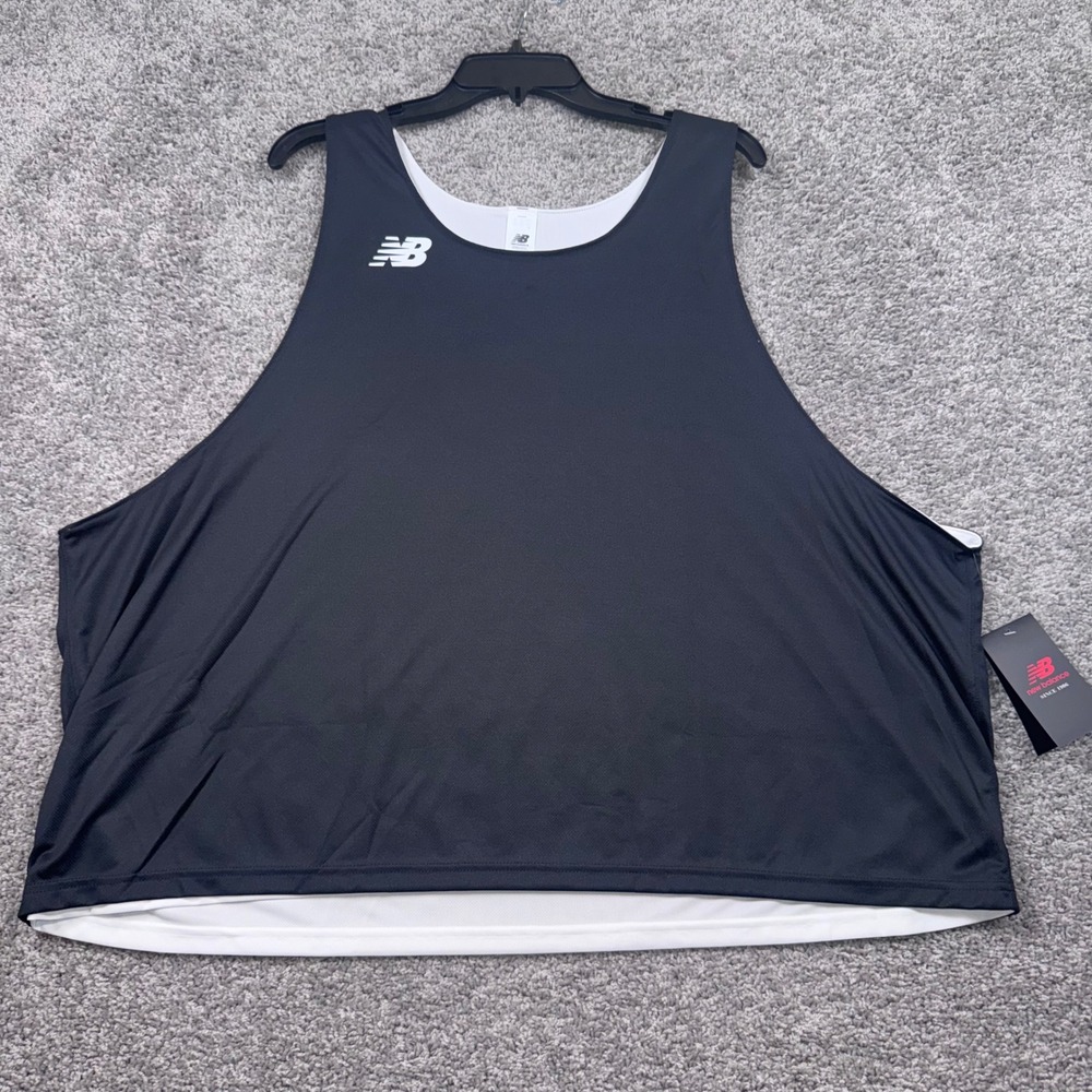 New Balance Reversible Pennie Jersey ADULT Black White 2XL/3XL NEW - Picture 2 of 8